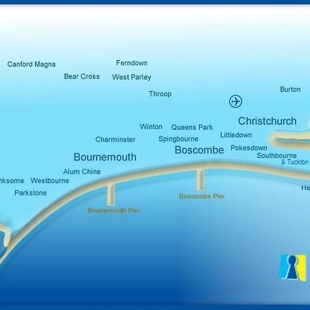 Bournecoast - Stylish Flat With Balcony - Sea Glimpses - 10 Min Walk To Beach - Parking - Wifi - Fm8405 Bournemouth Eksteriør billede